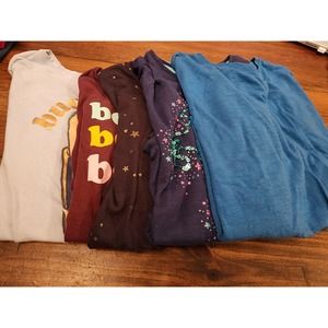 5 Pack of Girls Assorted Long Sleeve T Shirts Size 8